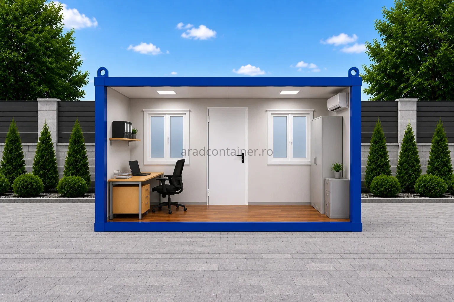 thumbnail container birou 4m 2 geamuri