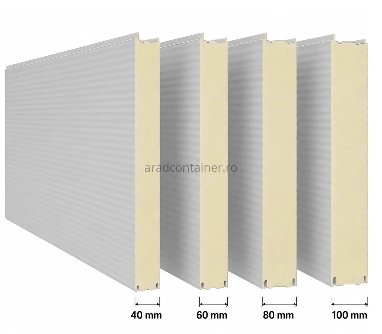 grosime panouri sandwich container